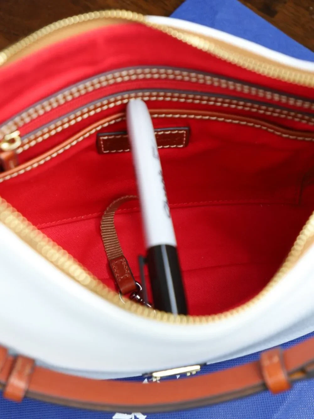 Dooney & Bourke White Pebble Grain Small Kiley Hobo (Practically New)